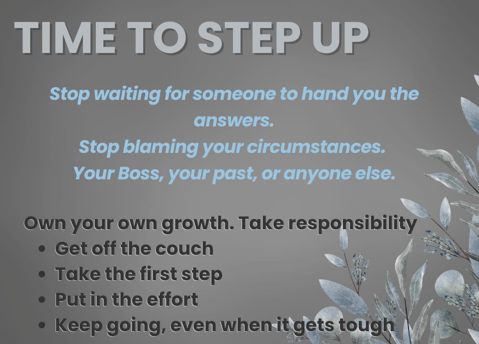 Time to step up